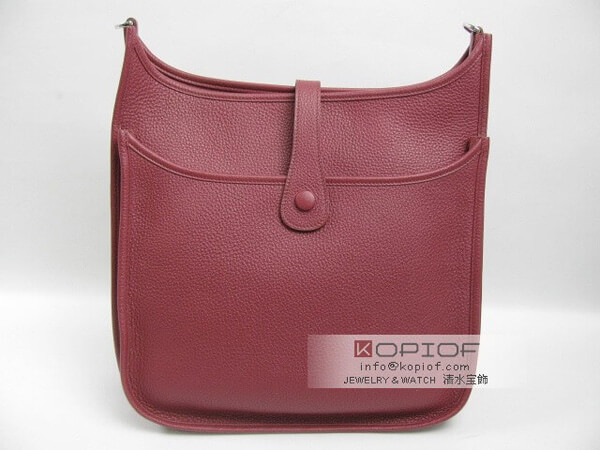 エルメス エヴリン スーパーコピー(トロア)GM トリヨンクレマンス ルビー(シルバー金具) her125